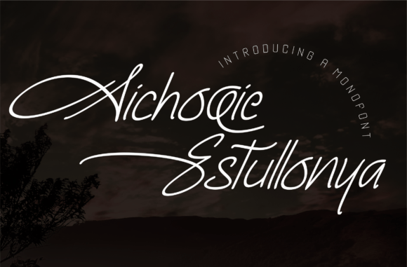 Aichoie Estullonya: A Handmade Font for Elegant Crafts