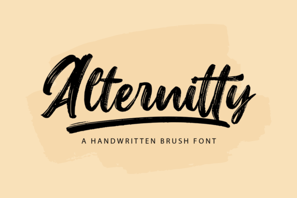 Alternitty Brush: A Classy Handwritten Font for Web Headers