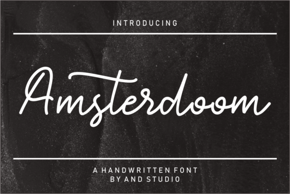 Amsterdoom: The Perfect Handwritten Font for Crafters