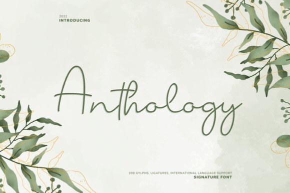 Anthology Font: A Handwritten Typeface for Polished Branding
