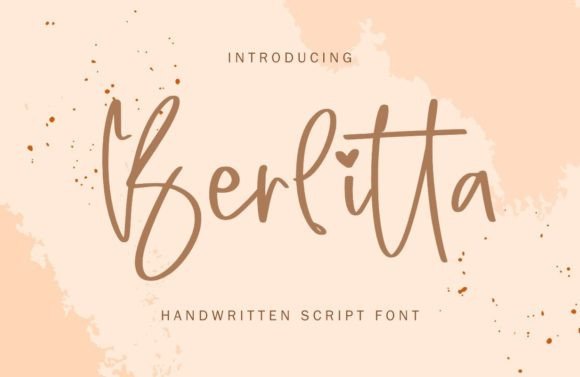 Berlitta: A Handwritten Font That Elevates Small Business Branding