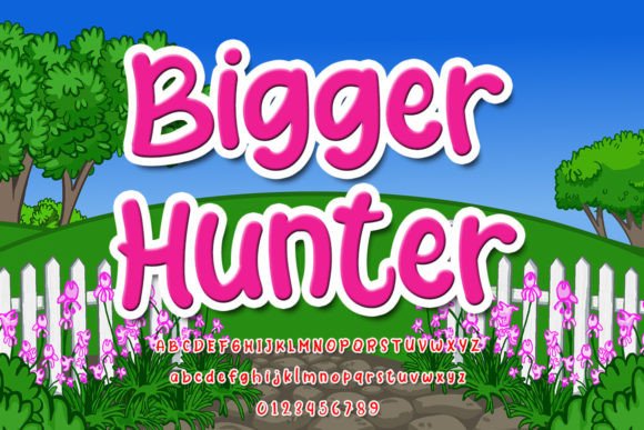 Bigger Hunter: A Playful Handwritten Font for Small Business Branding