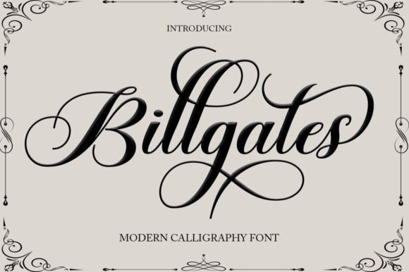 Billgates Font Review: A Versatile Script for Modern Branding