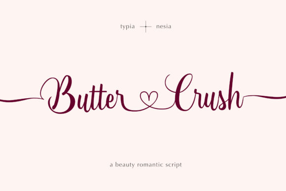 Butter Crush: A Charming Script Font for Web Design