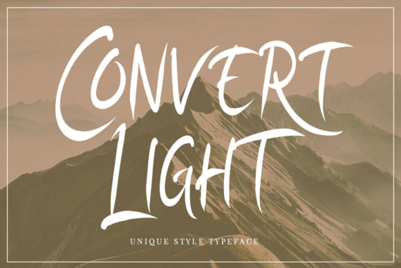 Convert Light: The Elegant Script Font for Handmade Brands