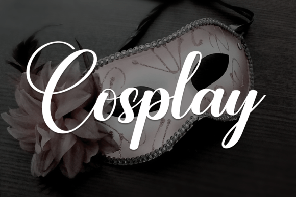Cosplay Font: A Delicate Script for Editorial Design