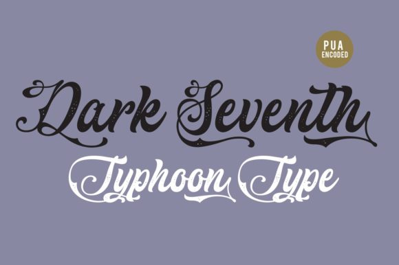 Dark Seventh: A Flowing Typeface for Handmade Brands