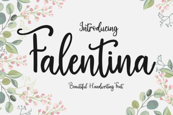 Falentina: A Handwritten Typeface for Elegant Editorial Design