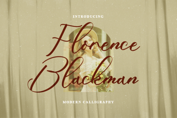 Florence Blackman: A Dainty Script Font for Editorial Design