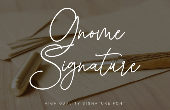 Gnome Signature: The Elegant Script Font for Small Business Branding