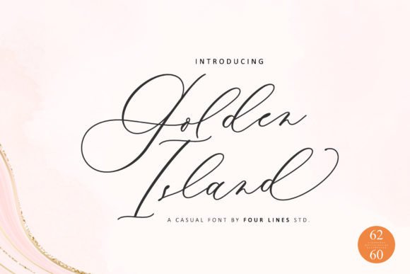 Golden Island: A Flowing Script Typeface for Modern Web Design