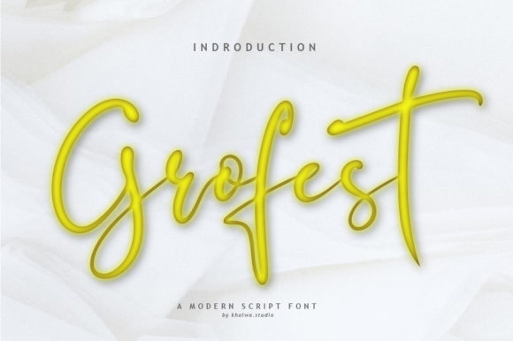 Grofest: A Handwritten Typeface for Modern Web Design