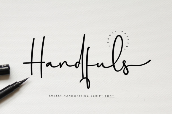Handfuls: A Refined Script Typeface for Editorial Design