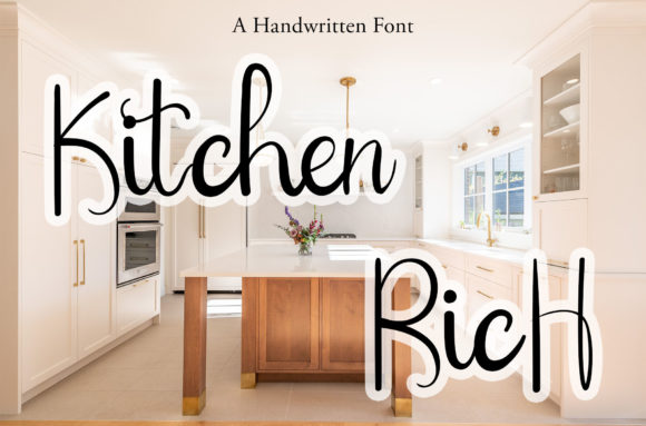 Kitchen Rich: A Bold Script for Authentic Branding