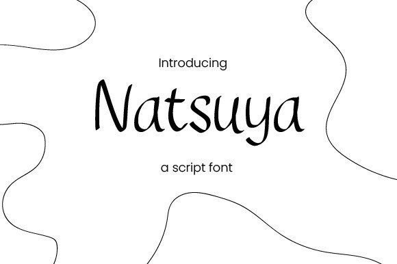 Natsuya: An Elegant Handwritten Font for Editorial Design