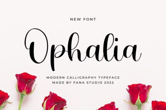 Ophalia: A Handwritten Typeface for Elegant Editorial Design