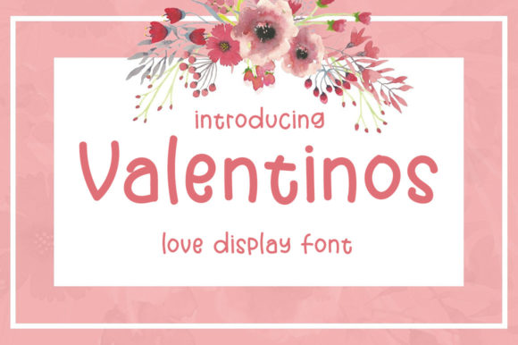 Valentinos Font: A Sweet Handwritten Typeface for Makers